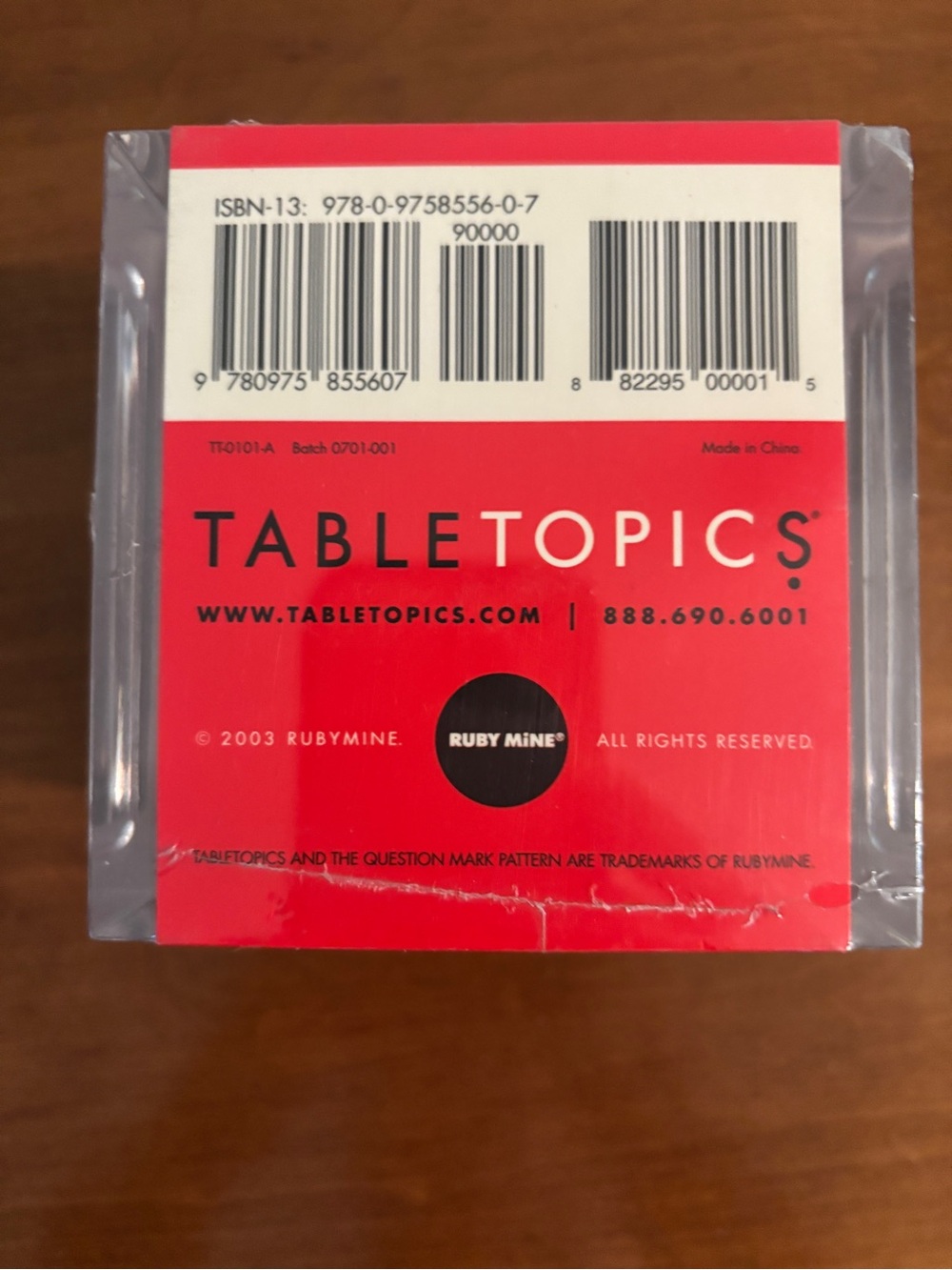 Original Edition Conversation Cards — Red - Picture 2 of 2